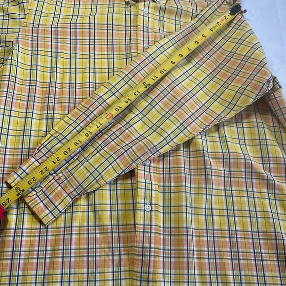 Ralph Lauren Blake Shirt Men's Size Large Long Sleeve Button Down Yellow Plaid - Picture 7 of 8